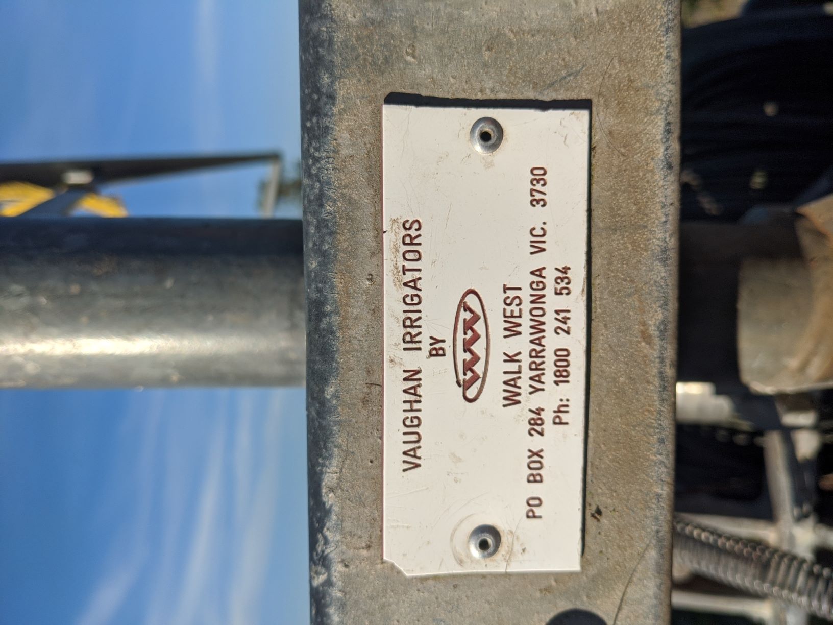 Vaughan Irrigator with pump Machinery & Equipment